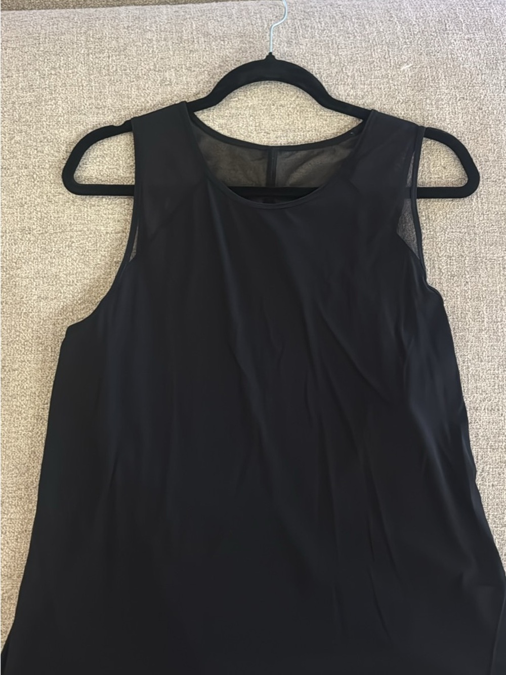 lululemon athletica Black Mesh-Back Sleeveless Tank